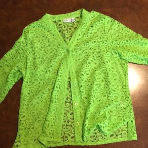 Kim Rogers Lime Green Blouse